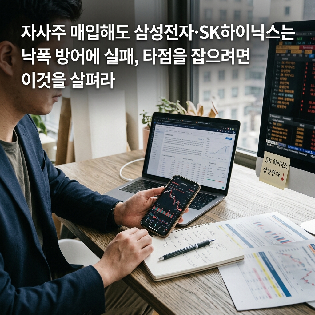 자사주 매입해도 삼성전자·SK하이닉스는 낙폭 방어에 실패, 타점을 잡으려면 이것을 살펴라