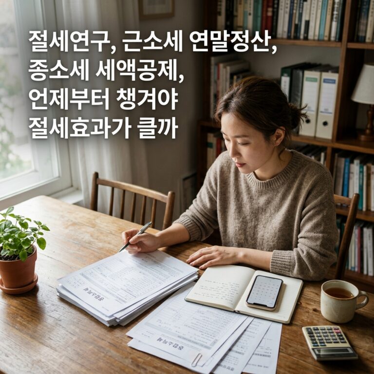 절세연구, 근소세 연말정산, 종소세 세액공제, 언제부터 챙겨야 절세효과가 클까