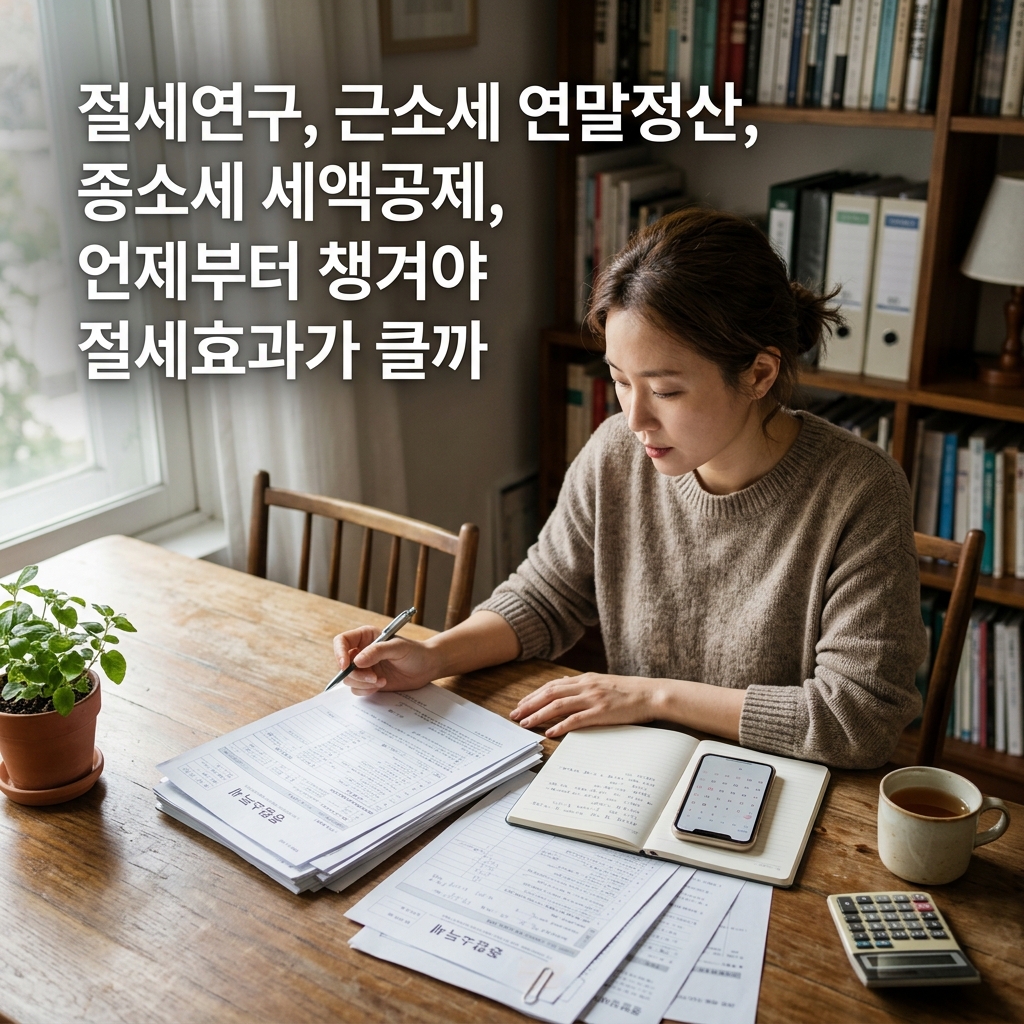 절세연구, 근소세 연말정산, 종소세 세액공제, 언제부터 챙겨야 절세효과가 클까