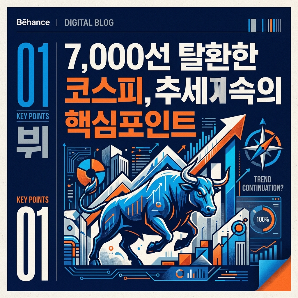 7,000선 탈환한 코스피, 추세지속 여부의 핵심포인트
