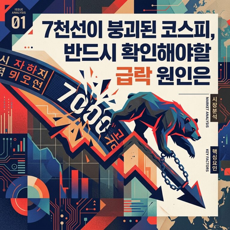 7천선이 붕괴된 코스피, 반드시 확인해야할 급락 원인은