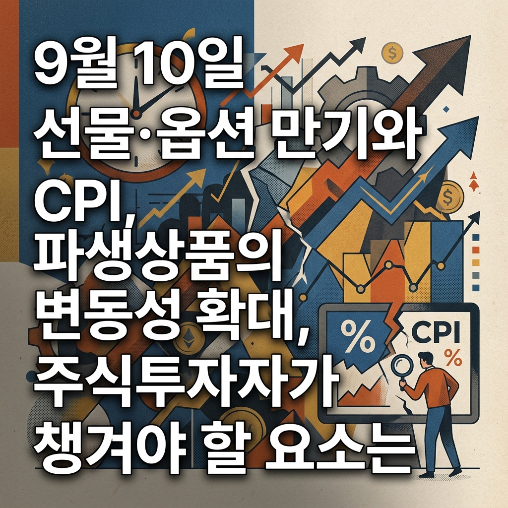 9월 10일 선물·옵션 만기와 CPI, 파생상품의 변동성 확대, 주식투자자가 챙겨야 할 요소는