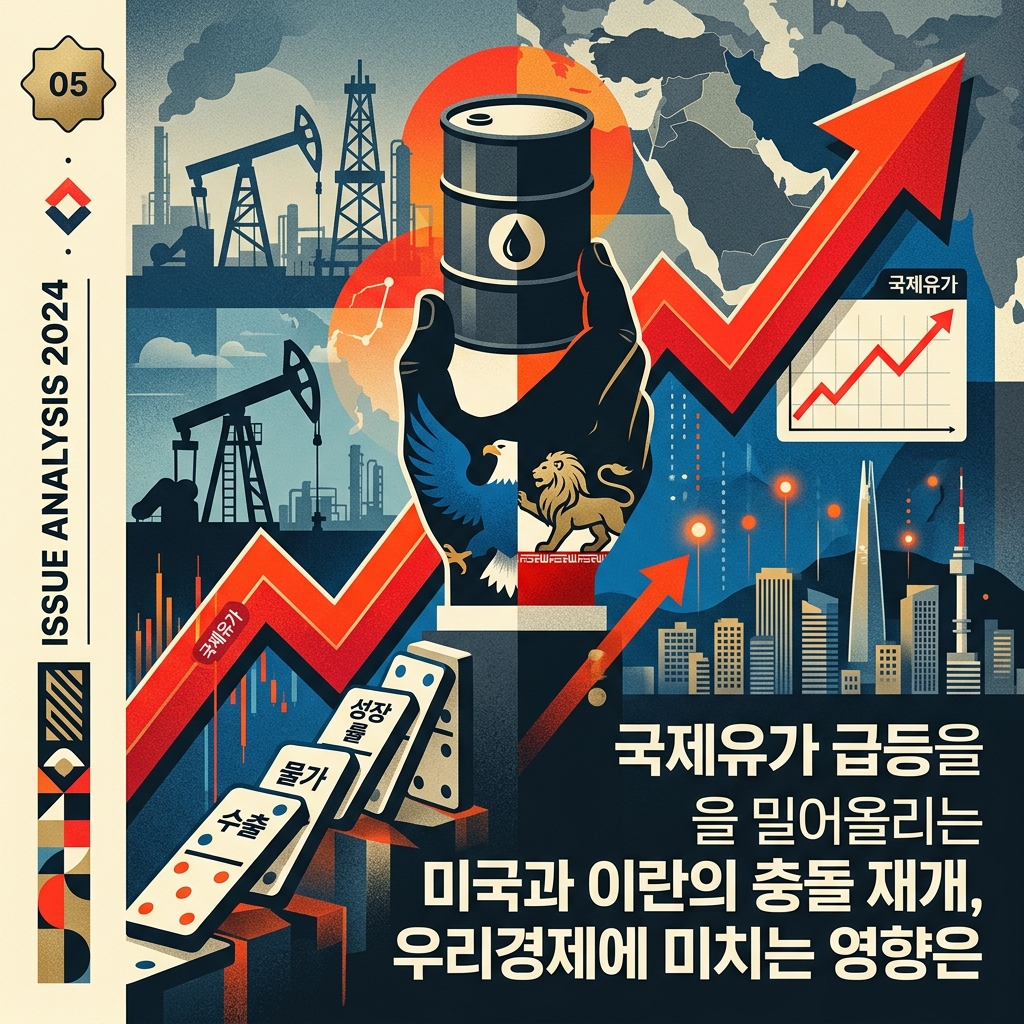 국제유가 급등을 밀어올리는 미국과 이란의 충돌 재개, 우리경제에 미치는 영향은