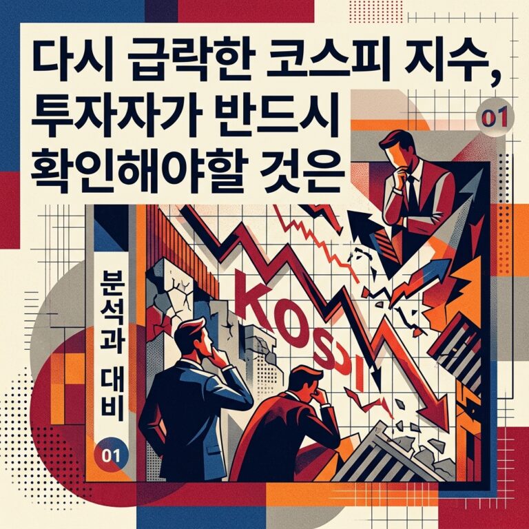 다시 급락한 코스피 지수, 투자자가 반드시 확인해야할 것은