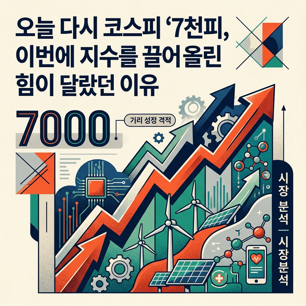오늘 다시 코스피 ‘7천피, 이번에 지수를 끌어올린 힘이 달랐던 이유