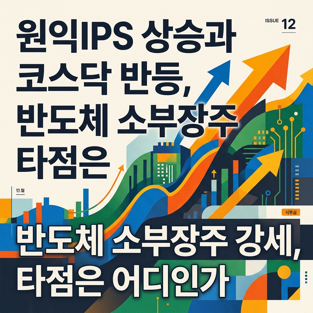 원익IPS 상승과 코스닥 반등, 반도체 소부장주 강세, 타점은 어디인가